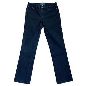 90s Lauren Ralph Lauren LRL Jeans Denim Classic Straight Black 4 28 x 29 EUC